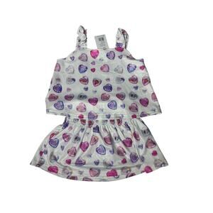 Lola & The Boys Ombre Gem Hearts Tank Set